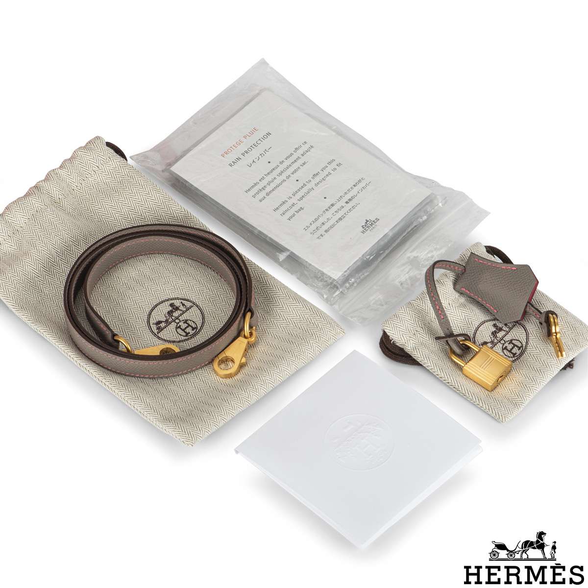 Hermès Horseshoe Stamp (HSS) Bicolor Gris Asphalte and Rose Azalee